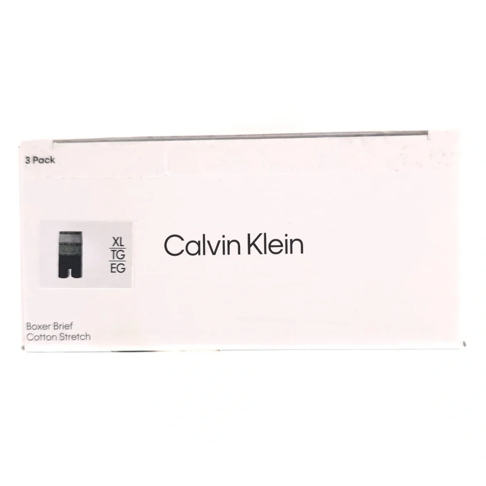 CALVIN‎ KLEIN 3 Pack BOXER BRIEF Cotton Stretch Soft Size XL